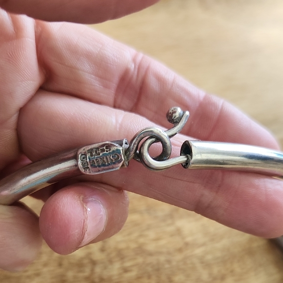 Vintage Taxco Gold and Sterling Silver Twist Necklace - Picture 7 of 7